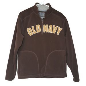 𝅺OLD Navy Brown Fleece Jacket Ladies Medium